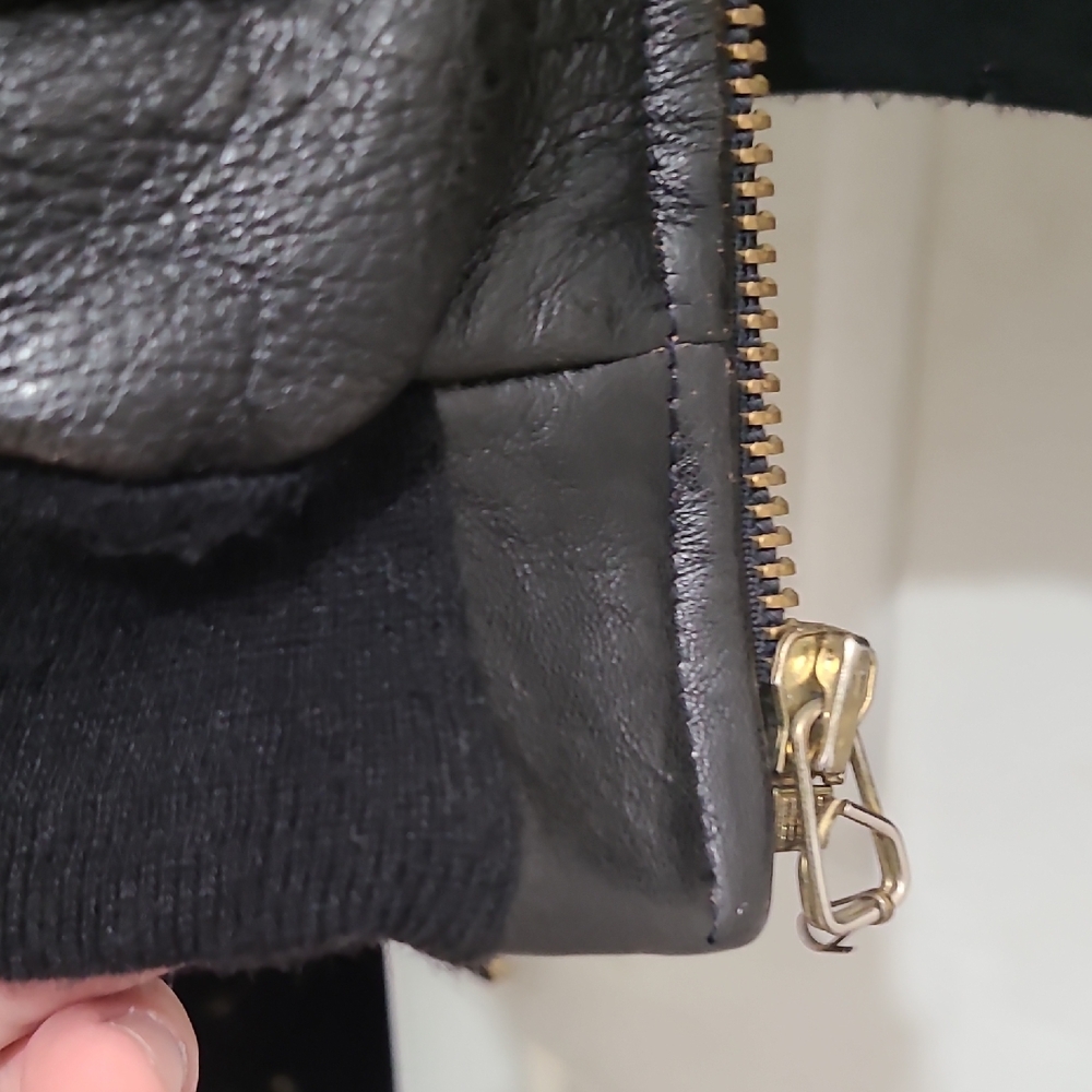 Men's Classic Black Leather Field Jacket - Picture 10 of 10